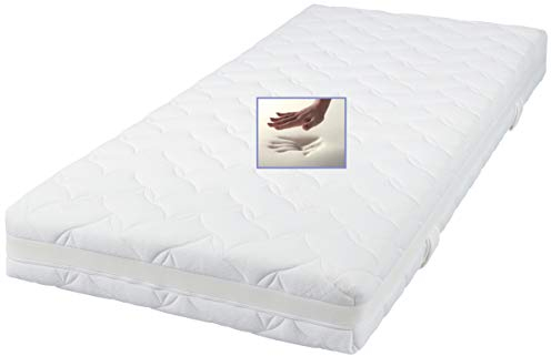 Luxus Visco Matratze Dream Edition mit 7 cm viscoelastischer Memory Schaum RG 85 Visko Raumgewicht 85 kg / m3 druckentlastende viskoelastische Matratze Viscomatratze H1 H2 H3 (100 x 200 x 22 cm)