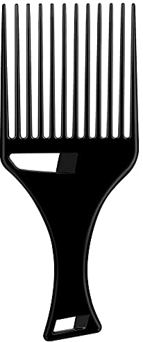 Afro Haarkamm Glatten Haar Pick Kamm Breiter Zahn Haar Pick Kamm Kunststoff Afro Pick Kamm Entwirrung Afro Kamm Friseur Styling Werkzeug für Damen Herren (Quadrat Hängendes Loch Stil)
