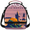 Double Decker Lunch-Tasche, isolierte Lunchbox, Prag, Reise-Poster, wasserdicht, Kühltasche, groß