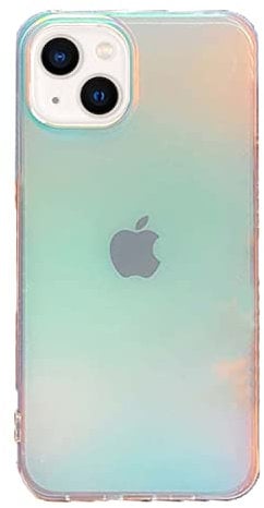 Asgens iPhone 13 6.1 Case,Iridescent Matte Frosted Luxury Case with Updated Anti-Scratch Technology,Hard PC Back Shell