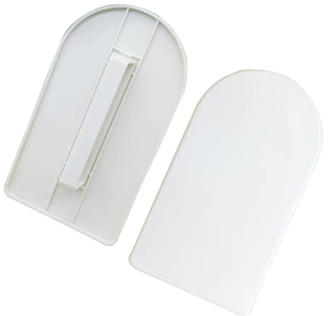 KICHOUSE Cake Smoother Pastillas De AJO Cake Scraper Fondant Scraper Fondant Smoother Fudge Right Angle White Set Cake Scraper 5pcs Cake Scraper Smoother