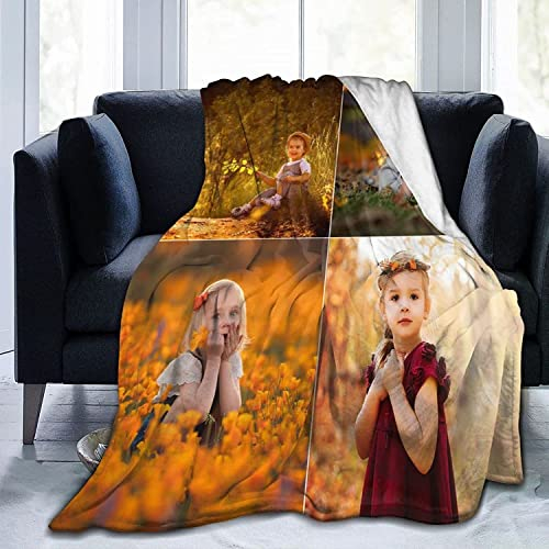 YGFADH Personalisierte Decke mit Foto und Text, Personalisierte Kuscheldecke 150 x 200cm, Fotodecke mit eigenem Foto, Personalisierte Geschenke für Paare (Personalisierte Decke mit Foto 4)