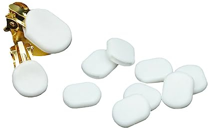 minkissy 40 Stück Haar-Accessoires Für Kinder Durchbohrte Ohrringe Silikon-Ohrringe Rücken-Ohrringe Paddel-Rücken-Ohrring Kunststoff-Ohrstecker Pads Ohrklemmen-Zubehör Ohrclip-Pad