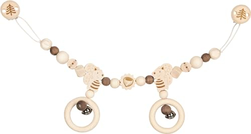Goki Kinderwagenkette Eichhörnchen mit Clips, Natur