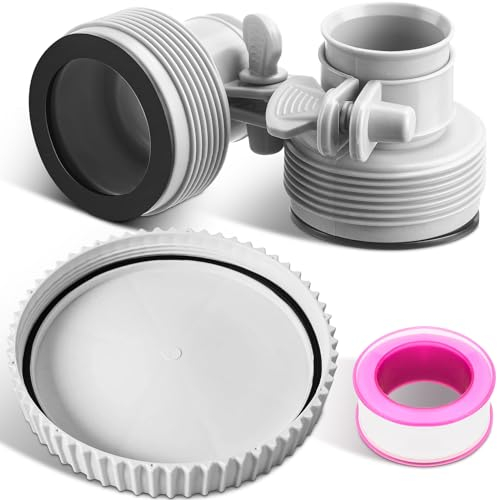 Innconee Umrüstsatz für Skimmerpumpe, Ersatz kompatibel mit Summer Wave SFX1000 und SFX1500, Sandpumpen-kompatible Umwandlungsausrüstung und 2 Stück 10722/25009 3,2 cm auf 3,8 cm Typ B Schlauchadapter