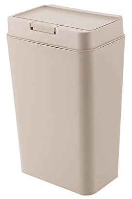 Corbeille à papier Poubelles à ouverture latérale de 12l, poubelles simples for la maison, salon, chambre à coucher, cuisine, salle de bains, toilettes, grandes poubelles avec couvercle Bacs à ordures