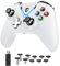 RALAN Wireless Controller mit Paddles für Xbox One S/X, Xbox Series S/X, Windows PC, 2.4G Wireless Adapter mit 3.6mm Kopfhörerbuchse, ALPS Joystick, Hall Effect Sensing Trigger