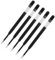 Westcott Gelstift Minen Schwarz 5 Stück | G2 Gelschreiberminen M 0,7 mm im 5er Nachfüllpack | kompatibel mit ISO Standard G2 | schnelltrocknende schwarzen Tinte | E-733497 00