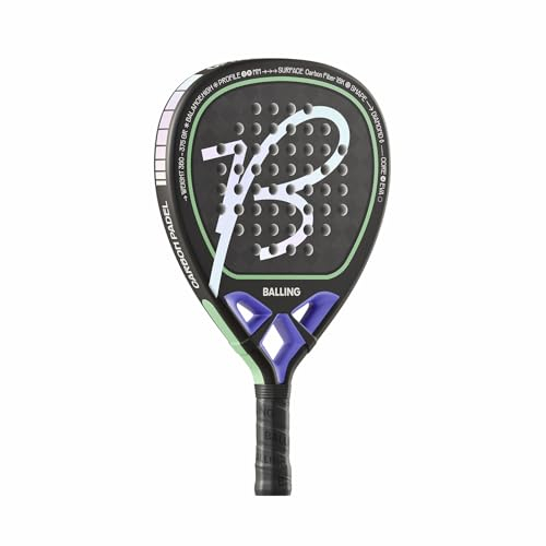 Balling Pala Padel Carbono 18K - Padel,Raqueta Padel,Palas de Padel,Padel Raqueta,Pala de Padel,Pala Padel Mujer, Raquetas de Padel, Raqueta Padel Hombre, Carbono, Palas Padel Hombre, Padel Racquet