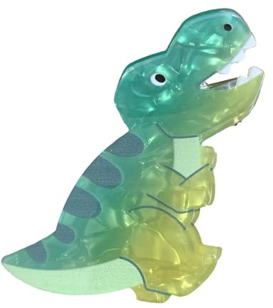 Tuxxjzm Dinosaurier-Haarnadeln aus Acryl, lustige Dinosaurier-Haarspangen, rutschfestes Acryl, starker Halt, Haarschmuck, Kopfschmuck, Styling-Werkzeuge für jeden Haartyp und Stil