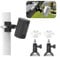 Gusfeliz No-Drill Outdoor Security Camera Pole Mount, Universal Pole Mounting Compatible with Ring, Eufy, Wyze, Arlo, Google Nest,Indoor Outdoor Camera and More Cameras,1 Pack