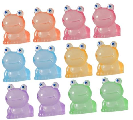 ifundom 80 Pièces Ornement Micro Paysage Figurines d'animaux Petit Animal Décor De Jardin Miniature Décoration De Grenouille De Paysage De Jardin Petits Modèles d'animaux Résine