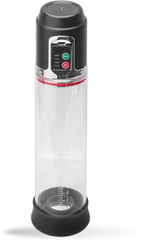 Automatische Penispumpe Vakuumpumpe - für Penisvergößerung und Erektionshilfe - 8 Stufen mit Wechselmanschetten aus Silikon - Lovelyness