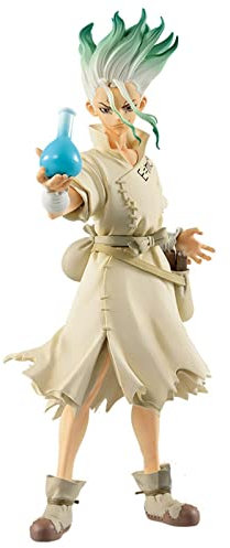 Anjinguang Anime Dr.Stone Figur,Ishigami Senkuu Action Figure,20cm Stehend Anime Dr.Stone Figurine Model Manga Geschenke Home Ornament Statue