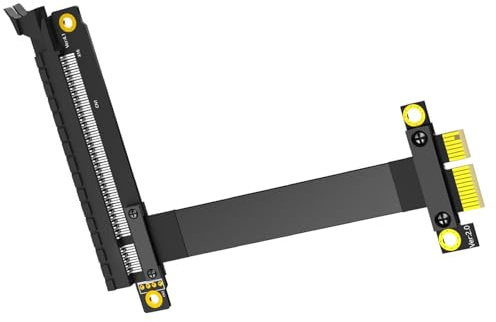 OAJABBGE 25CM PCIExpress 16X Bis 1X Verlängerungskabel Flexibel Für PC GPU PCIExpress Tester Verlängerungskabel
