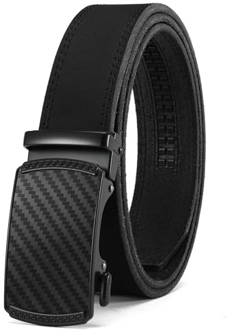 CHAOREN Gürtel Herren, Automatik Ledergürtel Herren 35mm ohne Löcher