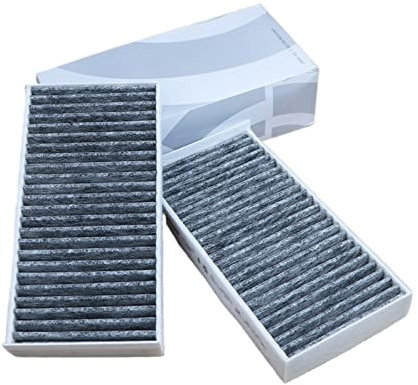 FHIASTGL Carbon Abitacolo Filtro 64319321875 2pz Compatibile for La BMW F45 F46 214D 216i 218i 220i 225i / F48 X1 / F39 X2 2013 2014 2015 2016 2017 2018 2019 Filtro dell'Aria condizionata