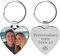 Porte Clef Personnalisable Porte Clé Personnalisé Personnalisables Texte Photo Porte Clé Photo Personnalisable Cadeau Pour Hommes Femmes Papa Petit Ami (Cœur)