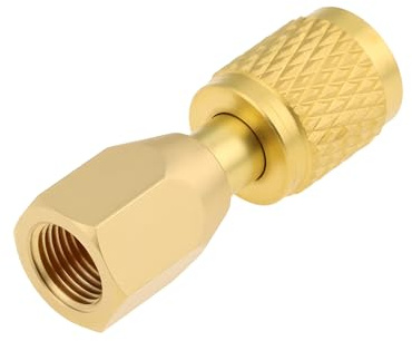 OTOTEC Raccord Rapide 1/8 NPT Vers 1/4 SAE pour Manomètre de Climatisation/réfrigération 45 Mm