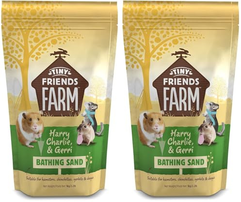 Supreme Petfoods Chinchilla Bathing Sand, 1 kg (Pack of 2)