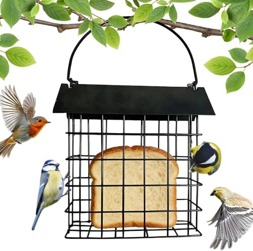 Vogelfutterstation | Eichhörnchen- und wetterfestes Metall für Vogelbeobachtung | Futterspender für Draußen, für Terrasse, Beobachtung Fütterung Voliere, Finkel