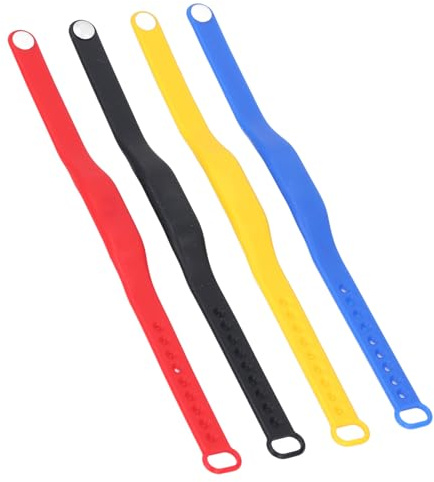 Phefop Bracelet NFC 4 Pièces, Bracelet de Contrôle d'accès en Silicone, Bande Réglable étanche pour Salle de Sport de Piscine d'hôtel