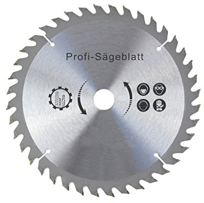 Weischer® - Kreissägeblatt 160 x 20 mm | 18 Zähne (Wechselzahn) | 30 mm Bohrung | HM Hartmetall Sägeblatt | für Paletten, Holz, Spanplatten, Bauholz | Längsschnitt Querschnitt