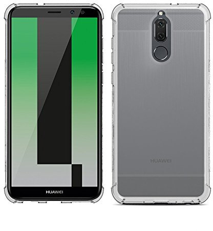 REY Funda Anti-Shock Gel Transparente para Huawei Mate 10 Lite, Ultra Fina 0,33mm, Esquinas Reforzadas, Silicona TPU de Alta Resistencia y Flexibilidad