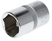 GEDORE red Douille, Entraînement 1/2 12,5 mm, 6 pans, Diamètre 18 mm, Outil, R610001806, Acier chromé