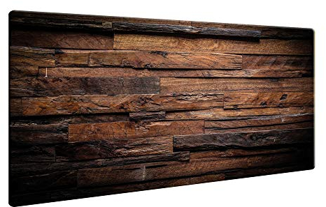 decorwelt | Herdabdeckplatten 80x52cm Ceranfeld Abdeckung Glas Spritzschutz Abdeckplatte Glasplatte Herd Rutschfest Herd Ceranfeldabdeckung Holz Braun