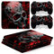 Mcbazel Vinyl Sticker Protect für Konsole & Controller, Pattern Series Haut Aufkleber für PS4 Pro-Red Skull