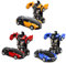 3 Stück Transformator Roboter AutoTransformers Robot verwandelbar, Wand Climber Auto mit Led, 360° Rotation, Stunt Spielzeugauto Kindergeschenk