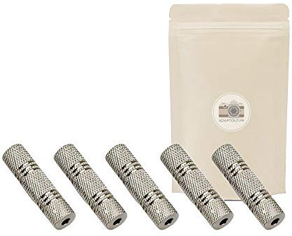 5x Accoppiatore minijack mini jack 3,5mm - Femmina/femmina - Per cavo prolunga - Adaptout marca francese