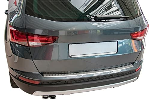 Ladekantenschutz Edelstahl MATT kompatibel für SEAT ATECA | ab BJ 2016 | mit Abkantung | premium Qualität von RECAMBO