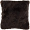 Lammfell Kissenbezug schwarz Natur 50 x 50 cm aus echtem isländischem Lammfell Schaffell Kissen Fellkissen