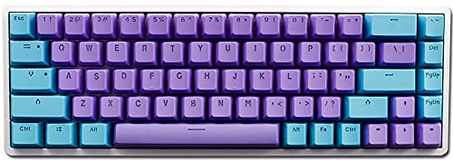 Keycaps,68 Keycaps Two-Color PBT Keycaps Full Key Set US Layout Double Shot PBT Gaming Keycaps for TADA68 PRO / SP68 /RK837 /RK855(Only Sell Keycaps)