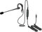 Auriculares para Mitel IP5001, IP5005, 6863 SIP, 6865 SIP, 6867 SIP, 6869 SIP, 6869 SIP, auriculares intrauditivos ideales para el hogar, el trabajo y el centro de contacto Plantronics QD Lead -