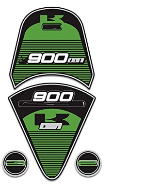 Motorrad Kraftstofftankaufkleber, 3D Gel Motorrad Kraftstofftank Aufkleber Kraftstofftank Aufkleber Moto Heckflügel Tail Abziehbild Aufkleber Kit Kompatibel Mit Kawasaki Z900RS 2017-2020 Z900. Rs. Mot