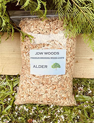 10 Litres Alder Smoking Wood Chips for BBQ and Food Smoker 100% Natural Specially Prepared for Food Smoking
