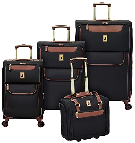 LONDON FOG Westminster 4-teiliges Set, Schwarz, Black, (Pack of 4), Westminster 4-teiliges Set