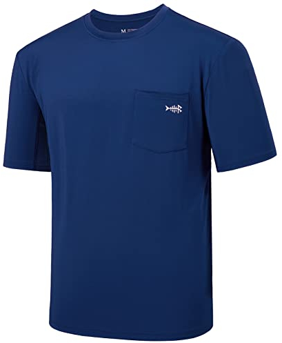 Bassdash Herren UPF 50+ Sonnenschutz Kurzarm T-Shirt Sommer Leicht Schnelltrocknend Funktionsshirt UV Sport Tee Angeln Wandern Kajakfahren Sportshirts