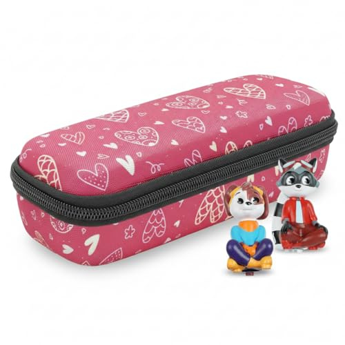 caseroxx Lernstift Schutztasche für Edurino, Pink-Herzmuster