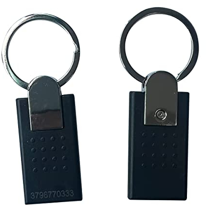 13,56 MHz MIFARE Classic 1K Schlüsselanhänger RFID Access Tag schwarz Metall (5)