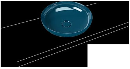 Kaldewei MIENA Waschtisch-Schale, 3181, rund, ohne Überlauf, Durchmesser 380mm, 0, 909406003678, Farbe: deep dream