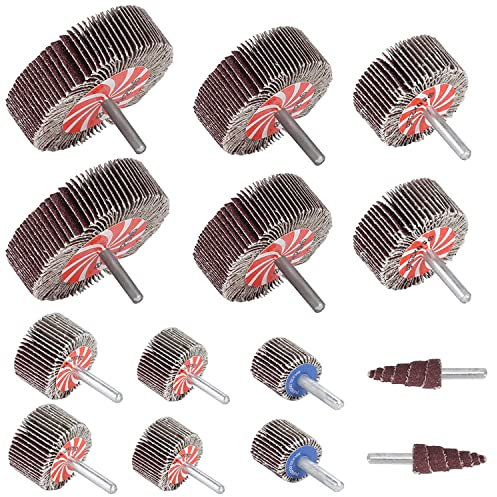 CruSio 14 Pcs Rabat Roule 1/4 Roues de Volet de Ponçage