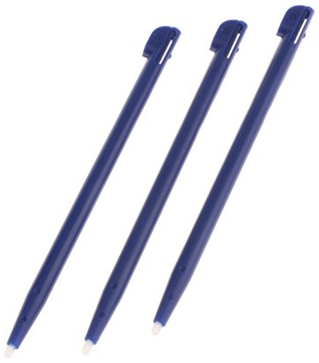 Stylos tactiles durables pour console de jeu 2DS - Bleu