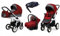 BabyLux® Kinderwagen Set 4 in 1 - Alu Way - incl. Babywanne, Buggy Sportsitz, Auto-Babyschale, ISOFIX-Basisstation - Autositz - Kinderwagenset - Kombikinderwagen mit Wickeltasche usw.