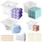 MILIAFLICK 4Pcs Kerzenform Bubble Kerzen Kit Silikonform Kerzen DIY Kerzenformen zum Gießen Formen und Kerzendocht Bubble Kerzen Selber Machen Set 3D Cube Kerzen Formen für Aromatherapie Kerzen Seife