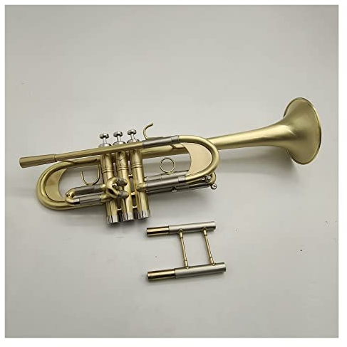 Student Trompete Hochwertige Standard-Trompete C Bis B-Melodie, Vermessingte Professionelle Musiktrompete Mit Koffer Trompete