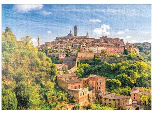 MyPuzzle Panorama von Siena - Toskana, Italien - Premium 1000 Teile Puzzle - MyPuzzle Sonderkollektion von Starnberger Spiele
